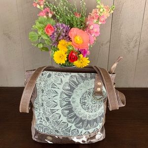 Myra Animal Hide & Leather Crossbody Bag